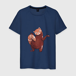 Мужская футболка Недоумевающая красная панда