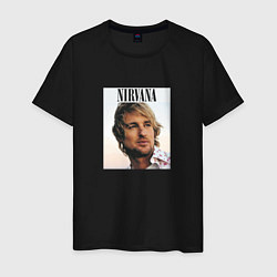 Мужская футболка Nirvana Оуэн Уилсон пародия