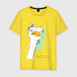 Мужская футболка Злобный страус: soon