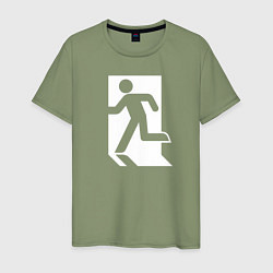 Мужская футболка Аварийный выход