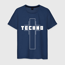 Мужская футболка Techno крест