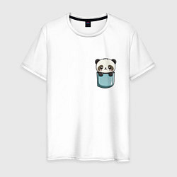 Мужская футболка Панда в кармашке