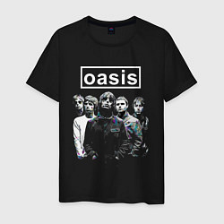 Мужская футболка Oasis рок группа