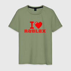 Мужская футболка I love Roblox