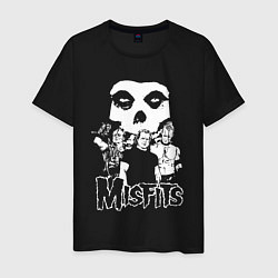 Мужская футболка Misfits рок группа