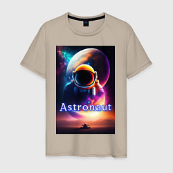 Мужская футболка Астронавт и марсоход