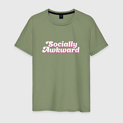 Мужская футболка Socially awkward