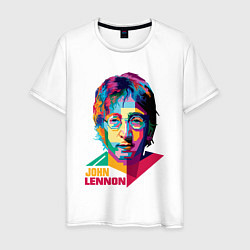 Мужская футболка John Lennon картина абстракция