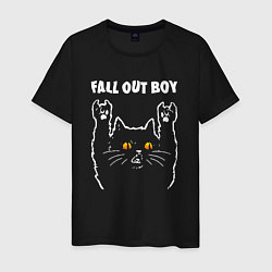 Мужская футболка Fall Out Boy rock cat
