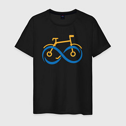 Мужская футболка Велосипед и бесконечность