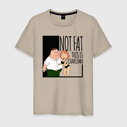 Мужская футболка Не толстый, а харизматичный Питер Гриффин