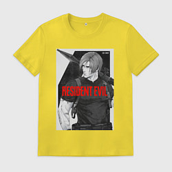 Футболка хлопковая мужская Леон с базукой - Resident, цвет: желтый