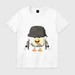 Мужская футболка Chicken Gun в каске