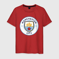 Футболка хлопковая мужская Manchester City FC, цвет: красный