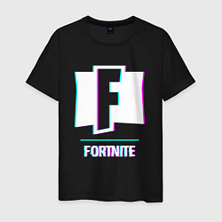 Мужская футболка Fortnite в стиле glitch и баги графики