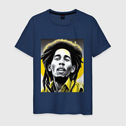 Мужская футболка Bob Marley Digital Art