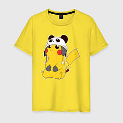 Мужская футболка Pika panda