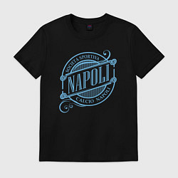 Футболка хлопковая мужская FC Napoli, цвет: черный