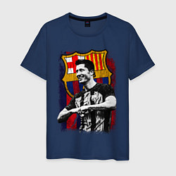 Мужская футболка Левандовски Барселона