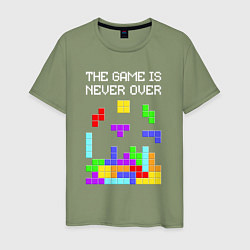 Мужская футболка Tetris - the game is never over