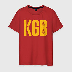 Футболка хлопковая мужская KGB, цвет: красный
