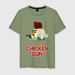 Мужская футболка Chicken Gun chick