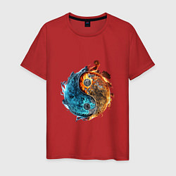 Мужская футболка Стихии огня и воды