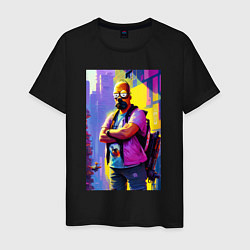 Мужская футболка Homer Simpson - city fantasy