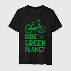 Мужская футболка Ride for a green planet