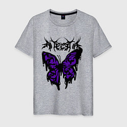 Мужская футболка Gothic black butterfly