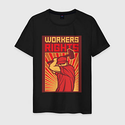 Мужская футболка Права работников