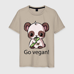 Мужская футболка Go vegan - motto