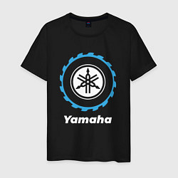 Футболка хлопковая мужская Yamaha в стиле Top Gear, цвет: черный