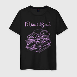 Мужская футболка Авто в Майами Бич