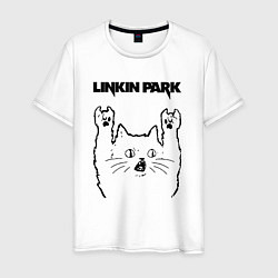 Мужская футболка Linkin Park - rock cat