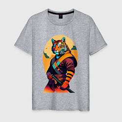 Мужская футболка Tiger samurai - neural network