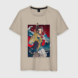Мужская футболка Танжиро Камадо - Клинок рассекающий демонов