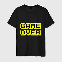 Мужская футболка Черно-желтый конец игры