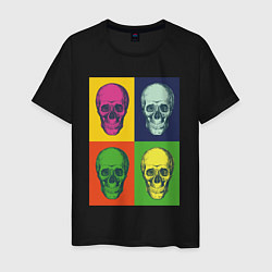 Мужская футболка Psychedelic skulls
