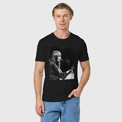 Футболка хлопковая мужская Янка Дягилева, цвет: черный — фото 2