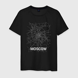 Мужская футболка Moscow map