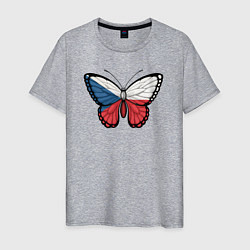 Мужская футболка Чехия бабочка