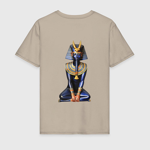 Мужская футболка Фараон синий / Миндальный – фото 2