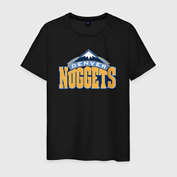 Футболка хлопковая мужская Denver Nuggets, цвет: черный