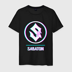 Мужская футболка Sabaton glitch rock