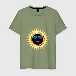 Мужская футболка Солнце в очках
