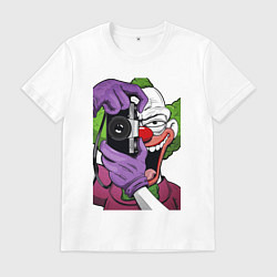 Футболка хлопковая мужская Krusty photographer, цвет: белый