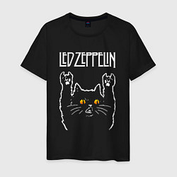 Мужская футболка Led Zeppelin rock cat