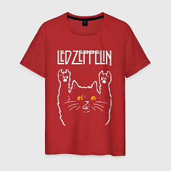 Мужская футболка Led Zeppelin rock cat