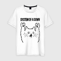 Мужская футболка System of a Down - rock cat